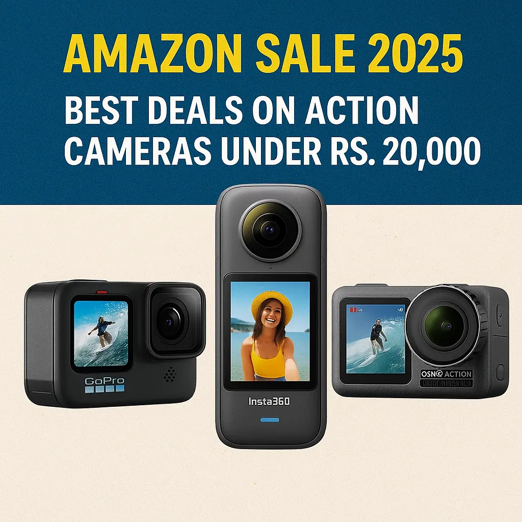 Amazon Sale 2025: Top Action Camera Deals Under ₹20,000 You Can’t Miss