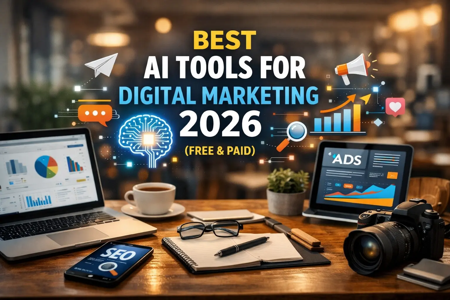 Best AI Tools for Digital Marketing in 2026: The Ultimate Free & Paid Stack Powering Growth