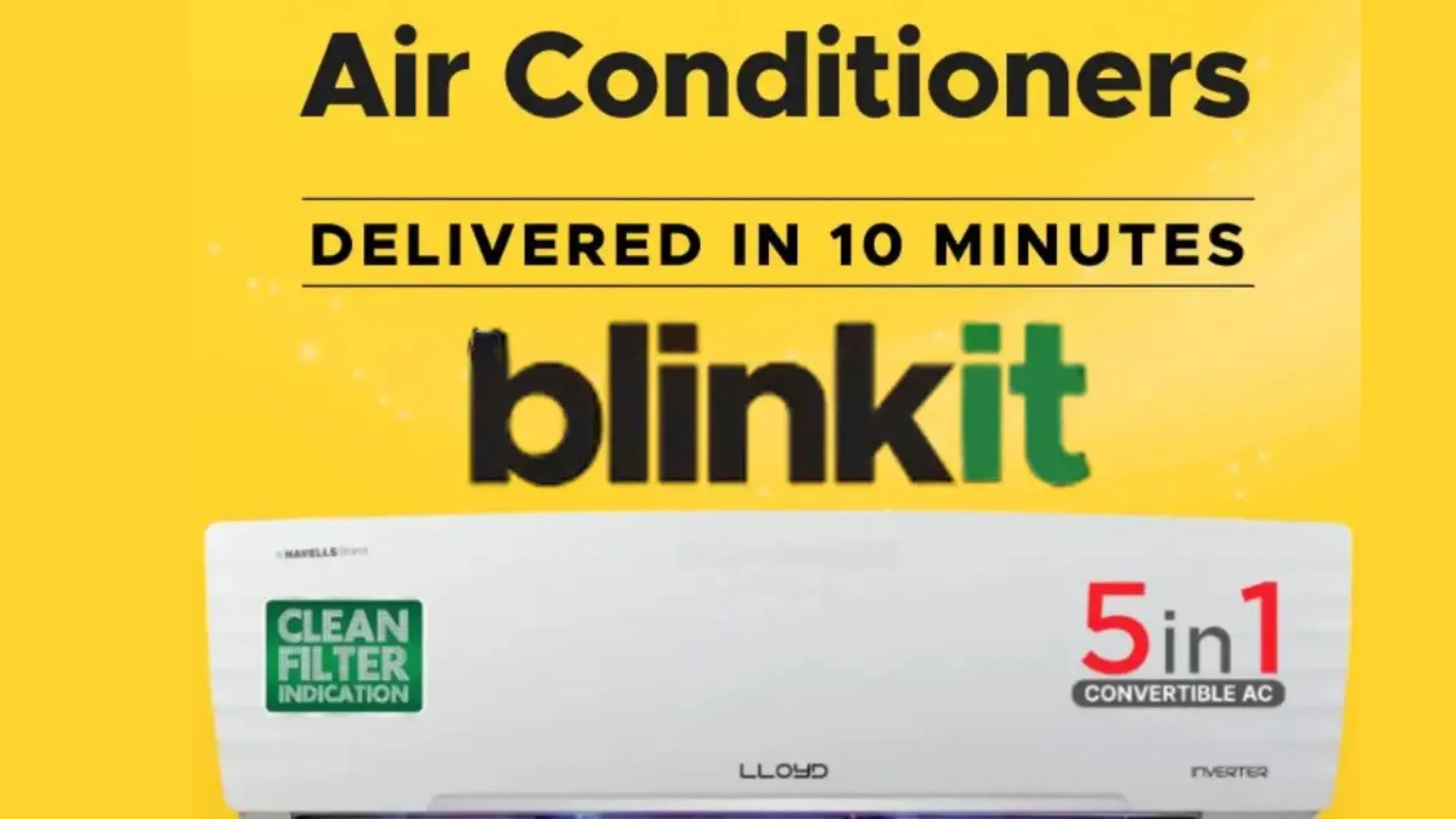 Blinkit Brings the Chill: Get Air Conditioners Delivered in Just 10 Minutes!