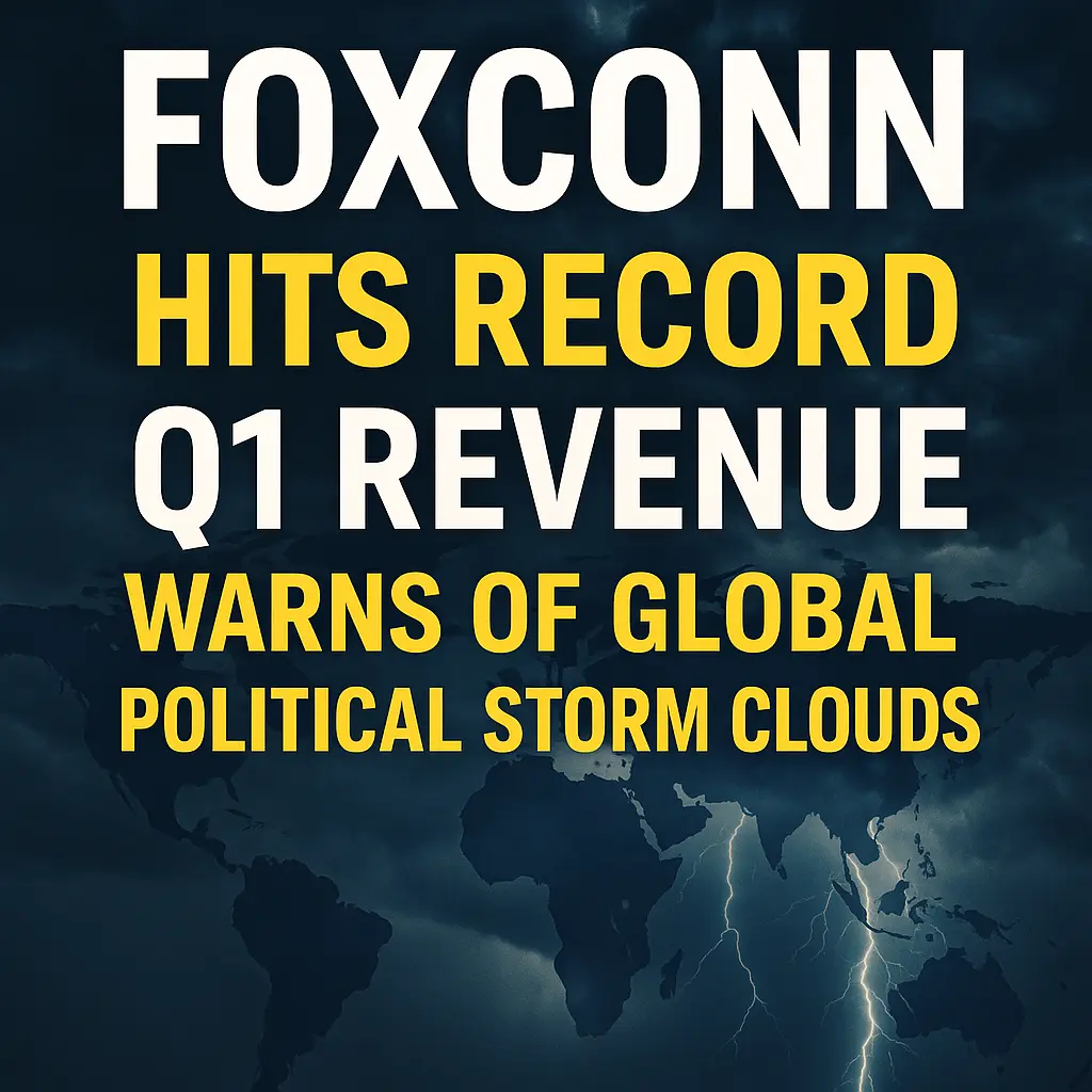 Foxconn Hits Record Q1 Revenue, Warns of Global Political Storm Clouds