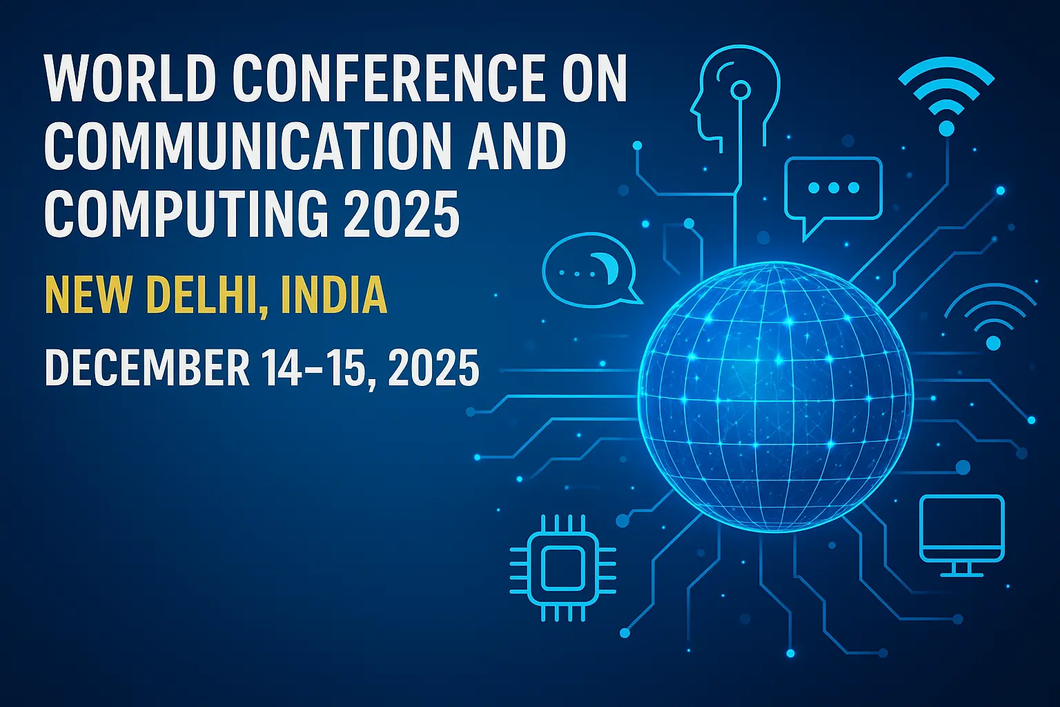 Global Experts to Convene at World Conference on Communication and Computing 2025 in New Delhi