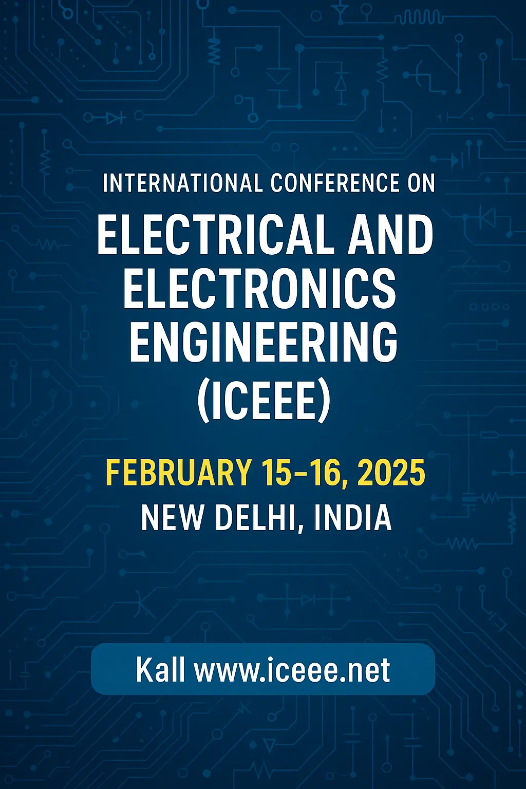 Global Minds to Converge at ICEEE 2025: A Gateway to Future Electronics and Innovation