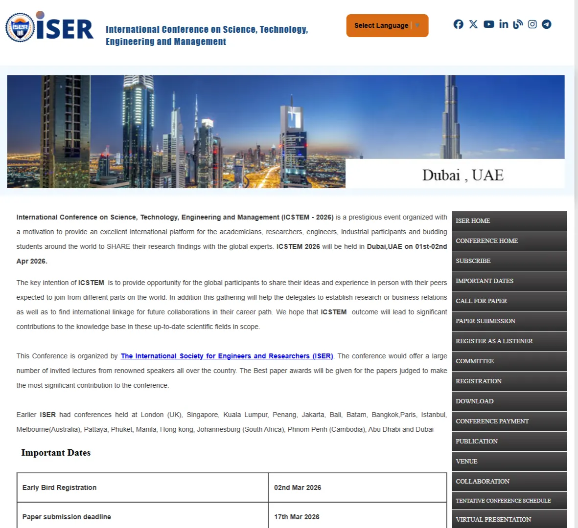 Global Researchers Converge at ICSTEM to Shape the Future of Science and Technology