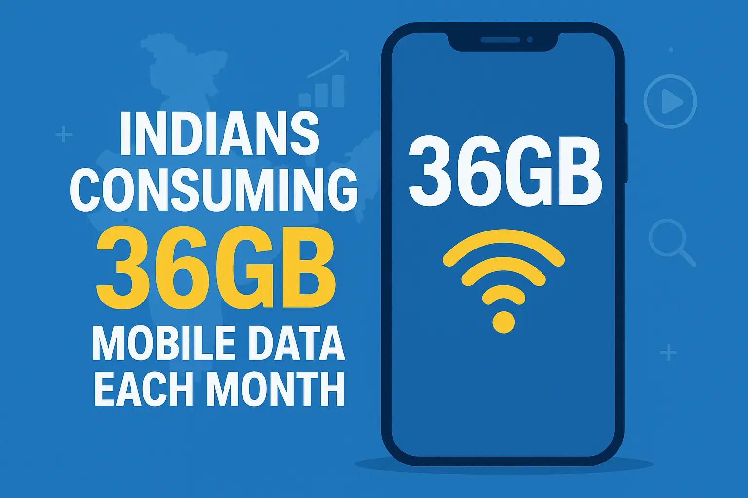 India’s Mobile Data Boom: Average Usage Surges to 36GB Per Month