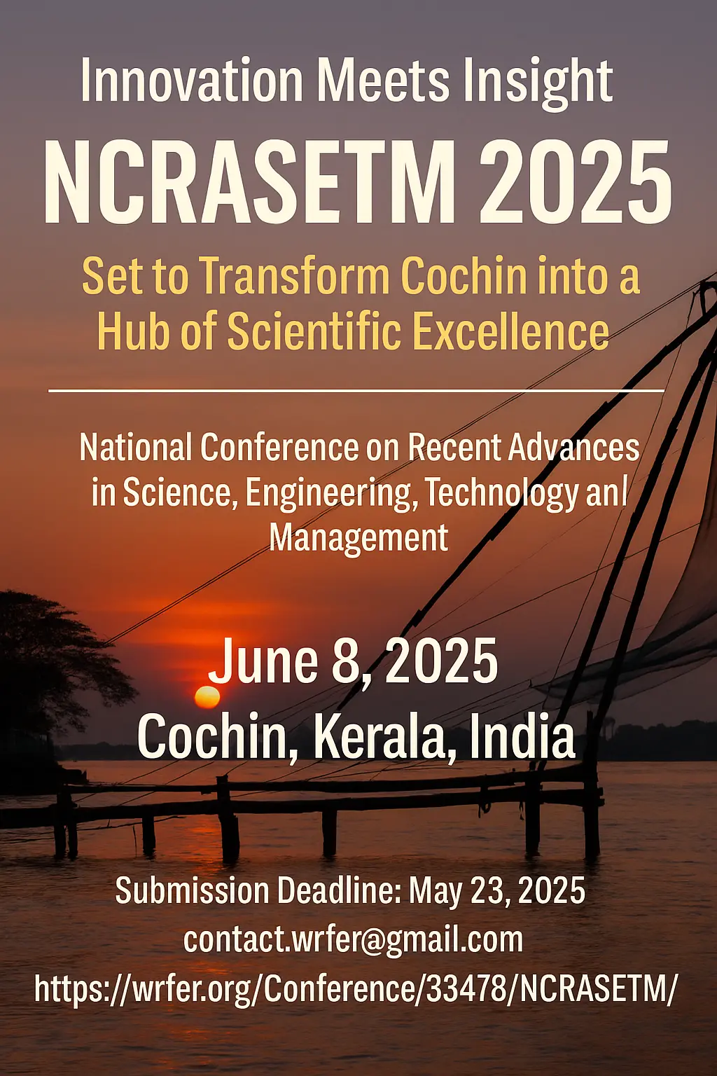 Innovation Meets Insight: NCRASETM 2025 Set to Transform Cochin into a Hub of Scientific Excellence
