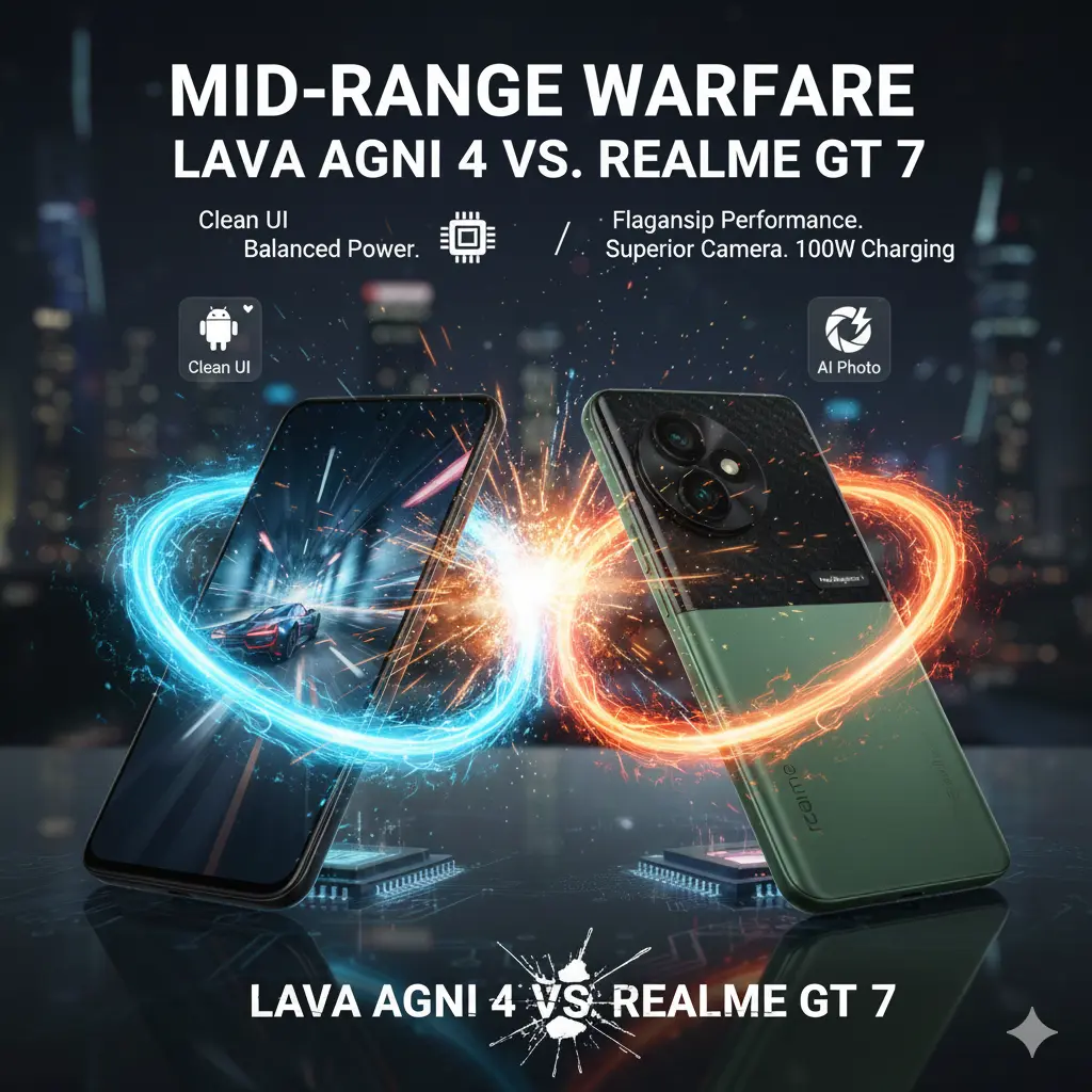 Lava Agni 4 vs Realme GT 7: The Mid-Range Battle Heating Up in India