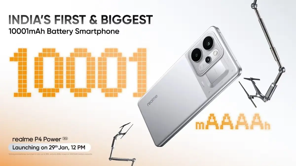 Realme P4 Power Tipped to Pack Massive 10,001mAh Battery, Signaling New Endurance Trend