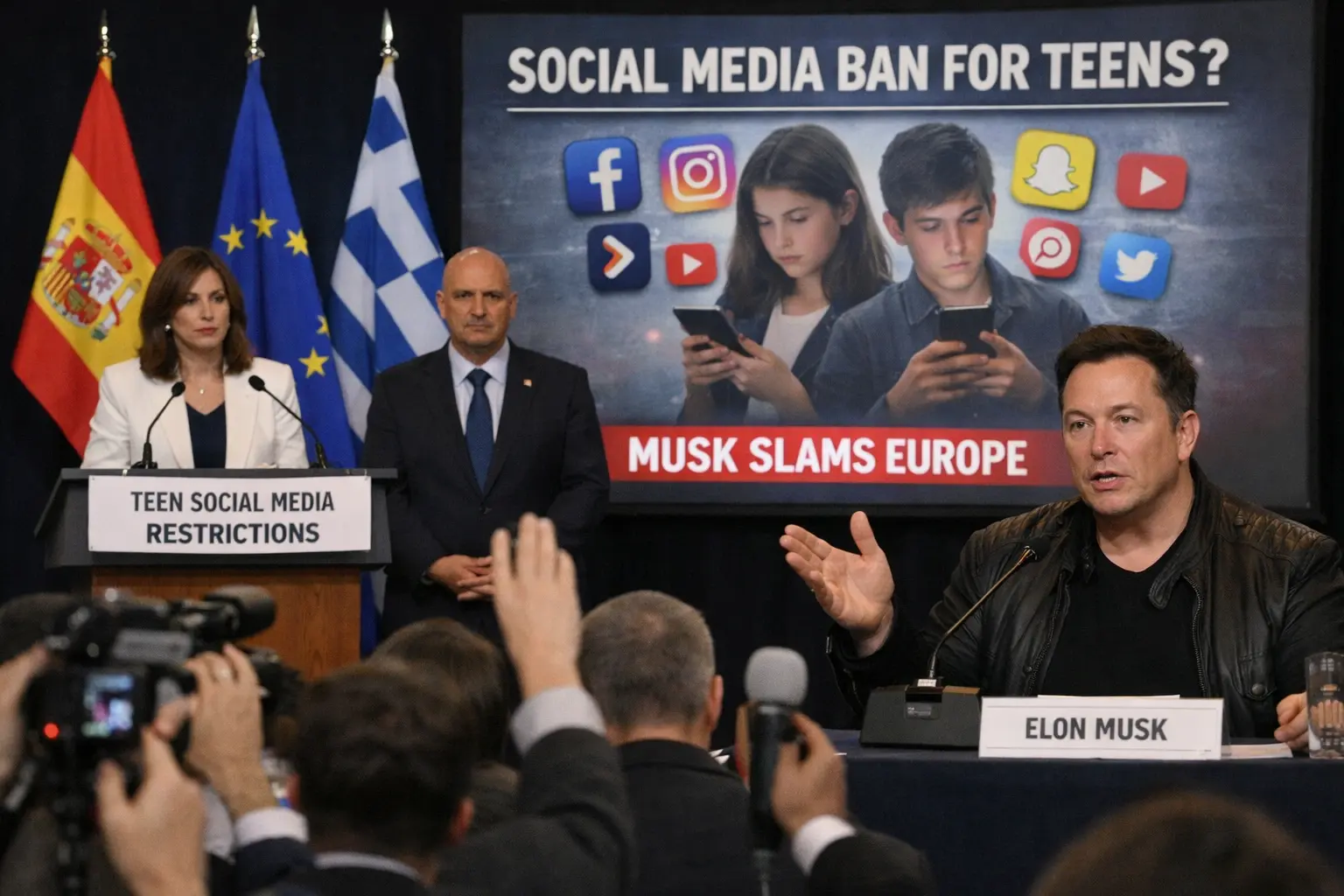 Spain, Greece Consider Teen Social Media Curbs, Sparking Backlash From Elon Musk