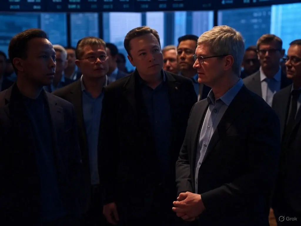 Tariff Turmoil Hits Tech Titans: Apple Skids as Trade War Flares Up