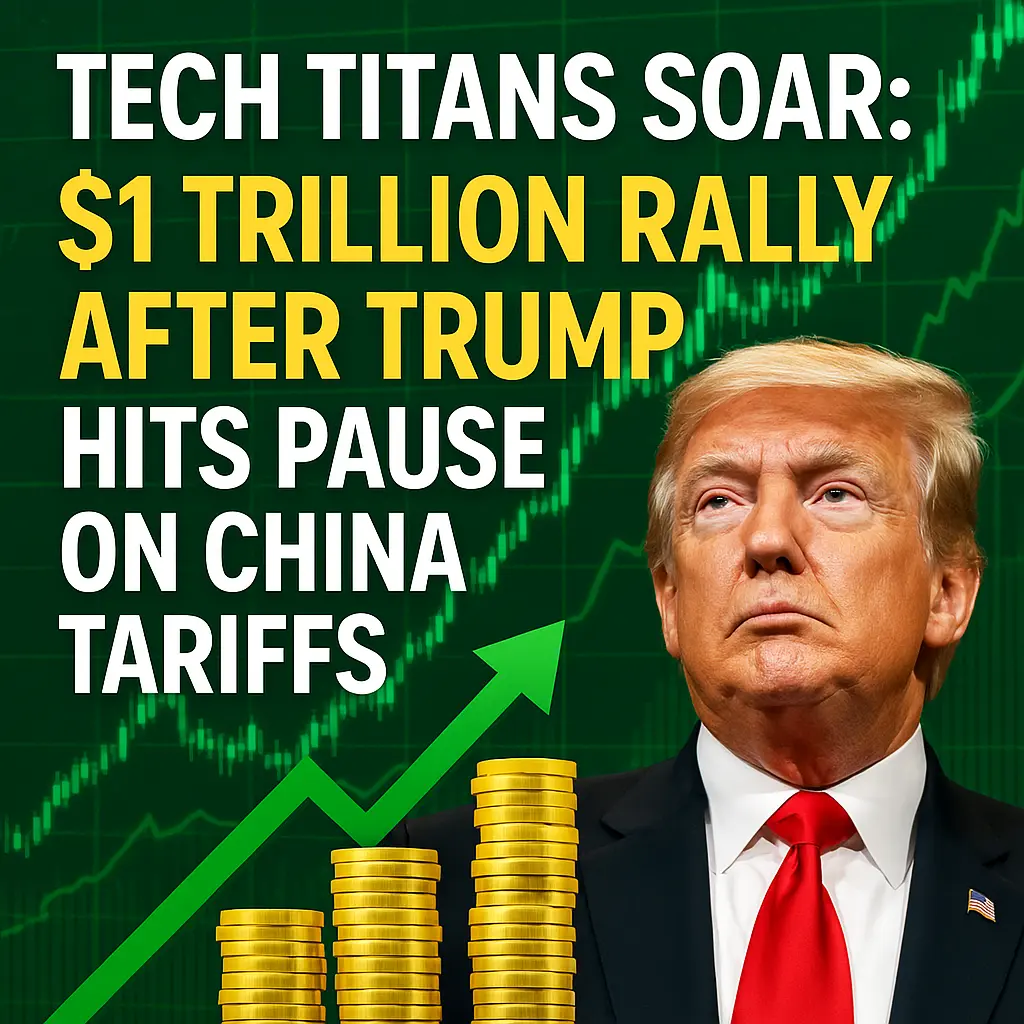 Tech Titans Soar: $1 Trillion Rally After Trump Hits Pause on China Tariffs