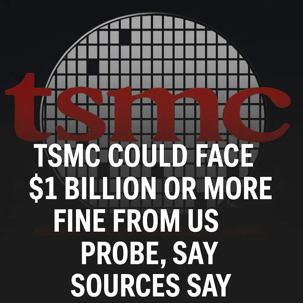 TSMC Faces Billion-Dollar Fine as U.S. Launches High-Stakes Probe
