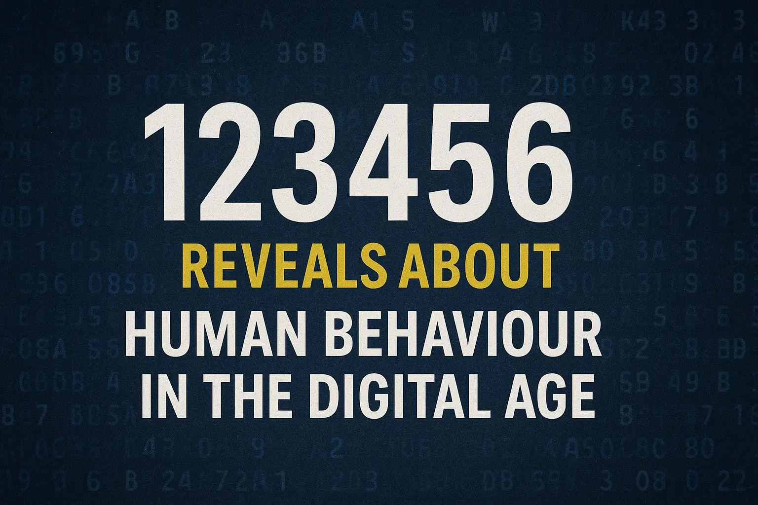 Why ‘123456’ Still Dominates Passwords — And What It Says About Us